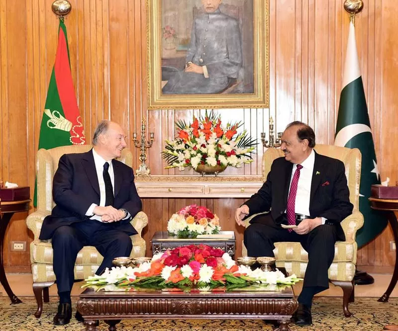 President appreciates Aga Khan's services for Pakistan
