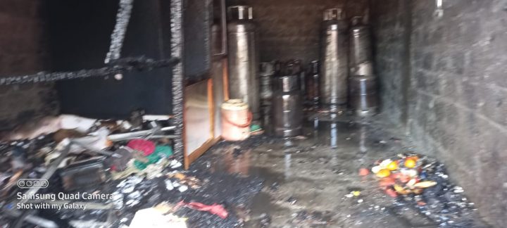 Cylinder shop saved from fire disaster