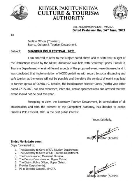 No Shandur festival for second year
