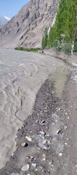 Khuz, Dewangol road washed away by flooding river