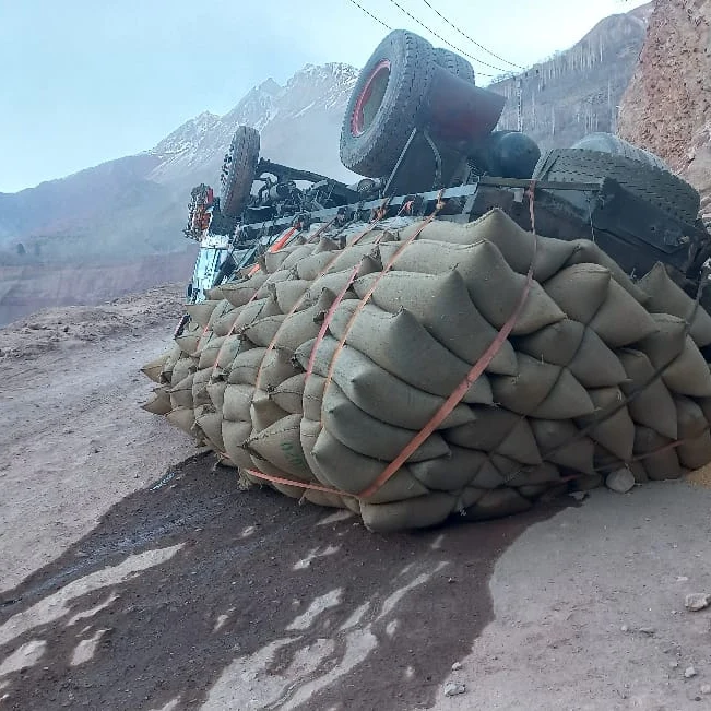 Overloaded vehicle overturns in Reshun