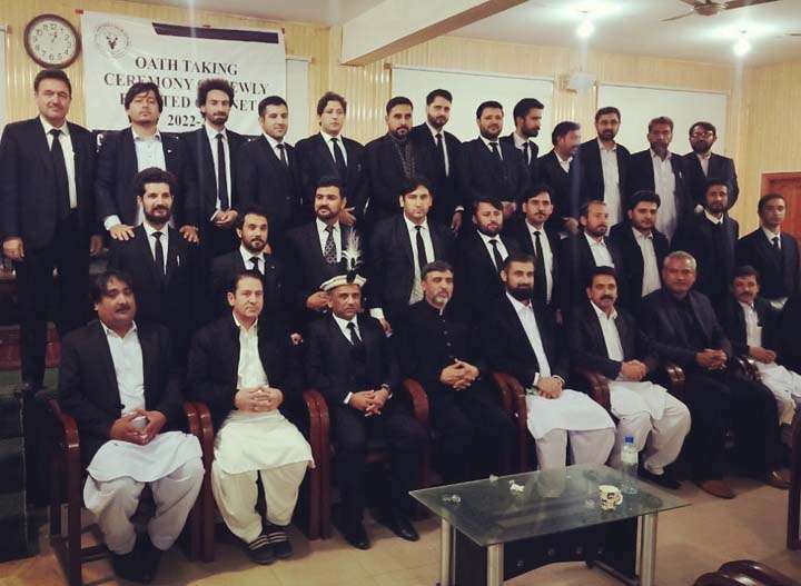 Chitral Lawyers Forum new cabinet takes oath 