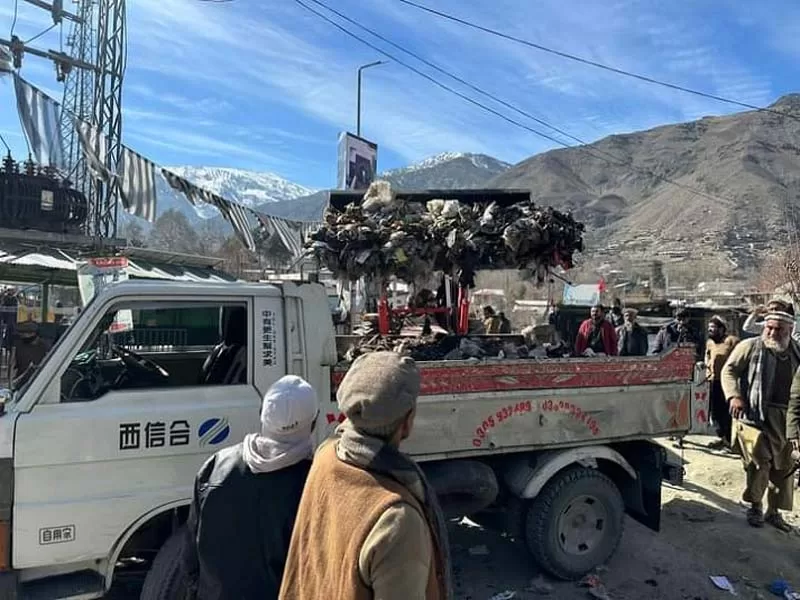 C&W cleans Chitral bazar as TMA staff strike continues