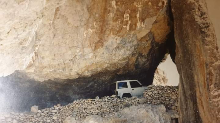 Parsan road tunnel buried under mountain fall