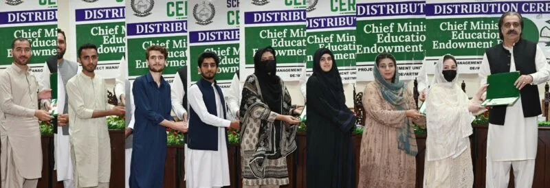 Scholarship certificates given to students