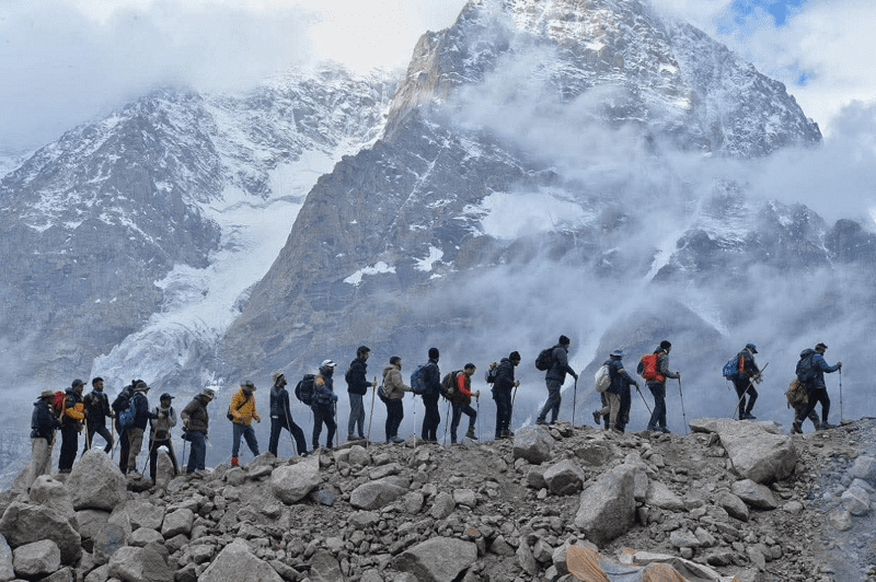 Terich Mir base camp trekking completes