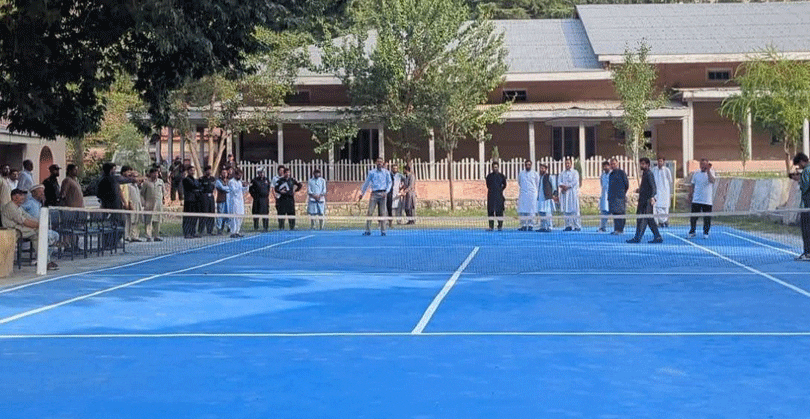 Tennis court revised at Govt Centennial Model School Chitral
