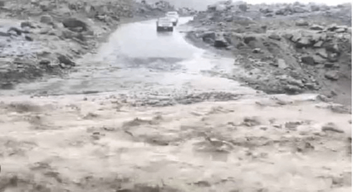 Flash flood in Azad Kashmir and GB after monsoon rain in Aug 2025