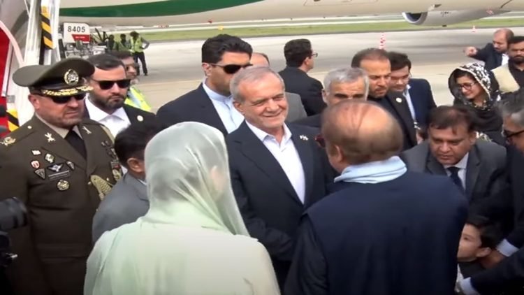 Iranian President Masoud Pezeshkian receives a warm welcome upon arrival in Lahore, Pakistan, August 2, 2025.
