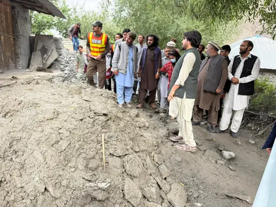 Shagram Terich hit by floods in Sept 2025. Team sent by Deputy Speaker Suriya Bibi inspects damages.