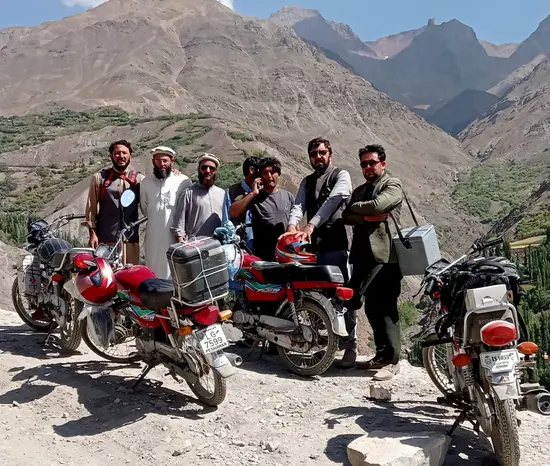 Health department Upper Chitral teams taking part in mobile vaccination drive in Torkhow and Broghil, Upper Chitral.