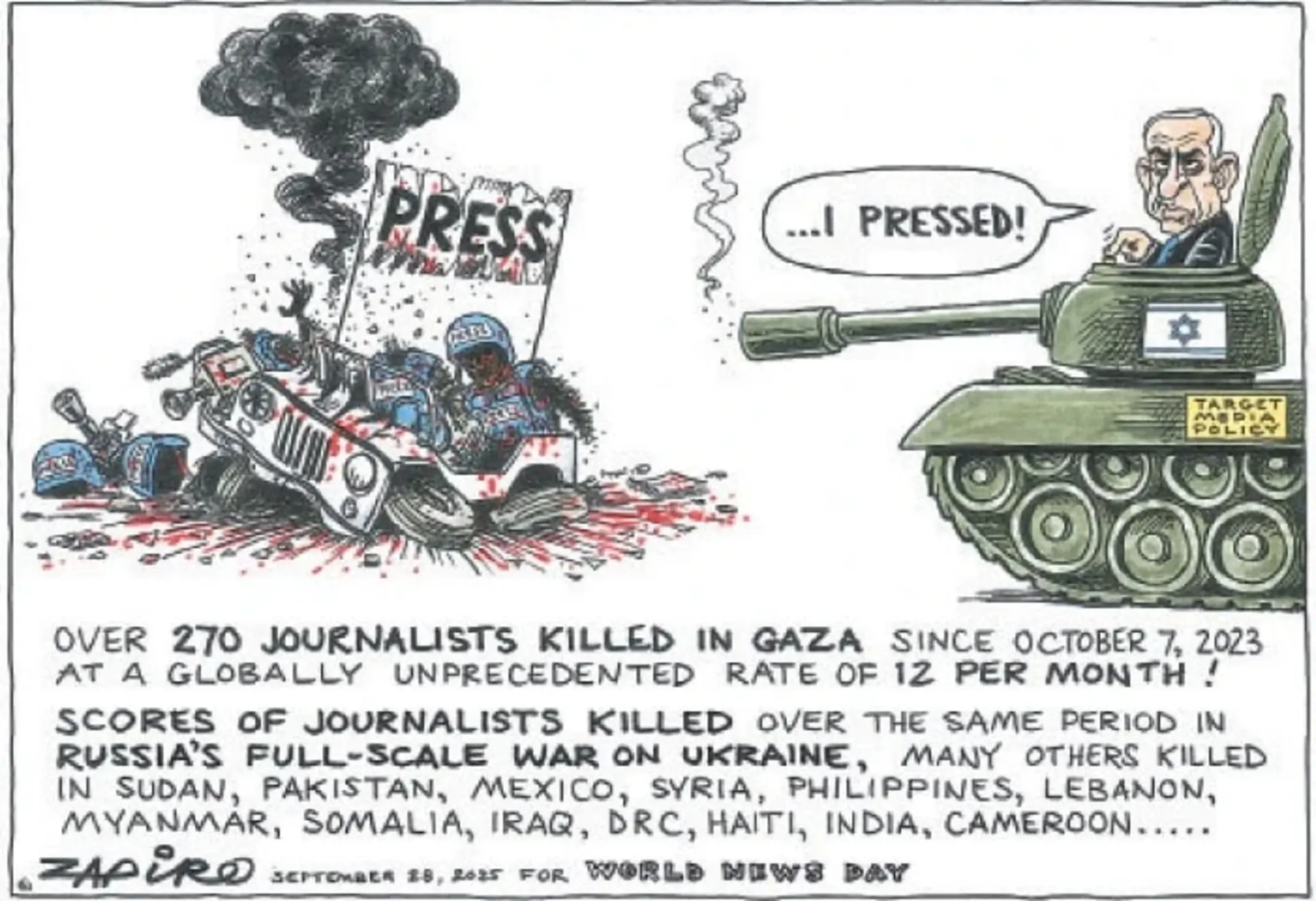 On International Day for Universal Access to Information and World News Day 2025, reports showed journalists at risks in many parts of the world including Pakistan.
