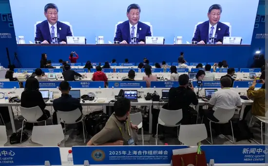 Chinese President Xi addresses SCO summit at Tianjin, urging countries to create an equal and orderly multipolar world.