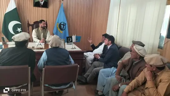 Union councils delegation meets DC Lower Chitral seeking ban on night musical events.
