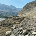 A view of Lower Jinalkoch in front of Charun in Upper Chitral.