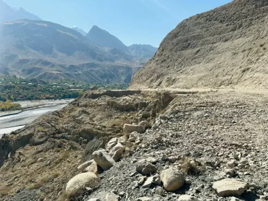 A view of Lower Jinalkoch in front of Charun in Upper Chitral.