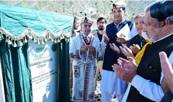 Prime Minister Shehbaz Sharif inaugurates Daanish School at Ispagh Lasht near Drosh, Lower Chitral, on Oct 31, 2025.