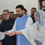 Sohail Afridi of PTI submits nominations for KP chief minister slot in the assembly on October 12, 2025.