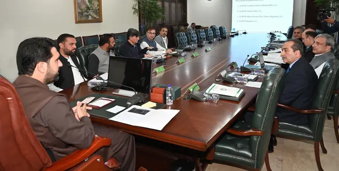 CM Sohail Afridi chairs a meeting to discuss Khyber Pakhtunkhwa Public Service Commission (KPPSC).