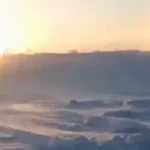 where there really two suns in a Russian island