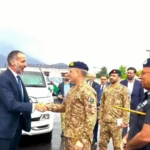 Prince Rahim is being seen off at Gilgit airport after completion of visit, May 25, 2026.
