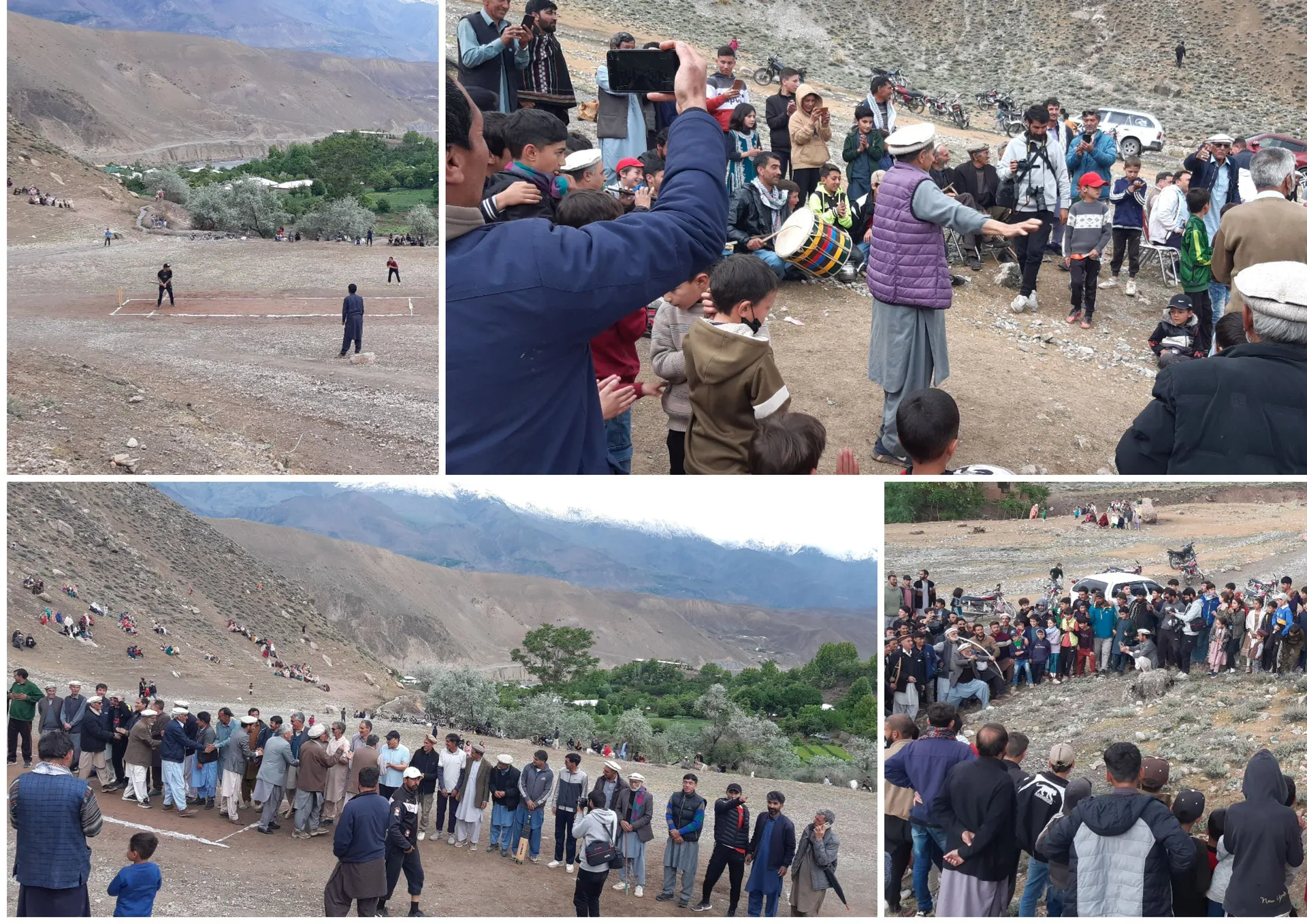 Youngsters and elders take part in different sport events in Charun, Upper Chitral.
