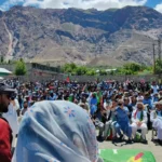 Deputy Speaker KP Assembly Suriya Bibi addressing a public gathering in Booni.