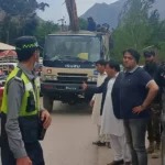 Chitral-Mastuj road was blocked at Reshun due to a protest over rising power issues.