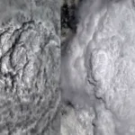 Clouds seen from space station.