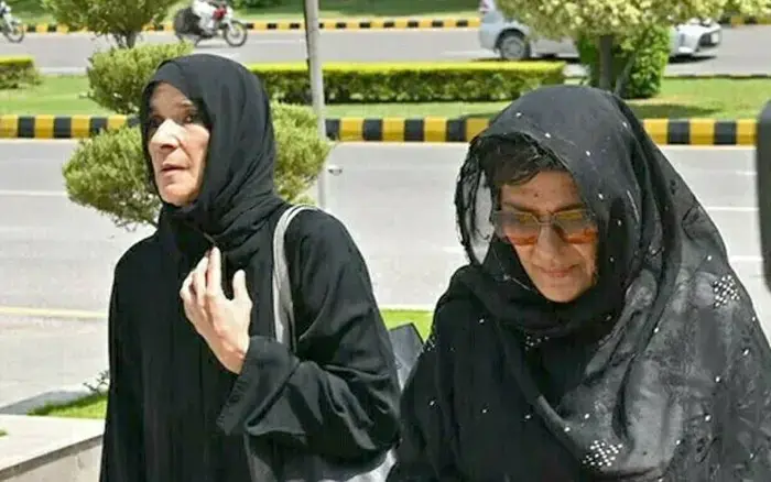 Aleema Khan and Uzma Khan, sisters of Imran, wanted in a protest case.
