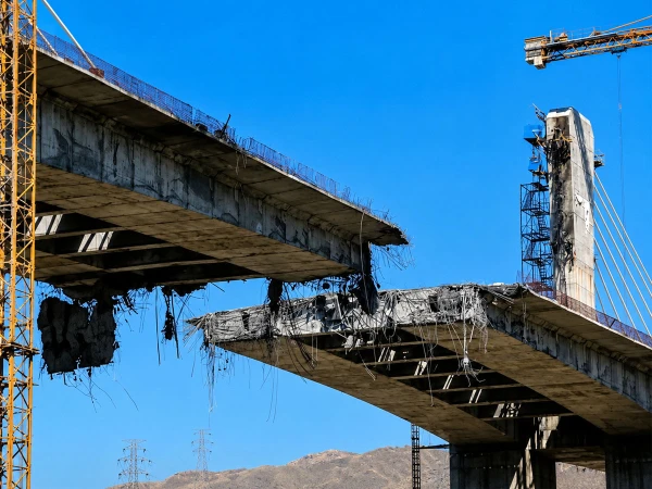 Railway bridge linking Iran to Russia and China damaged in US airstrike.