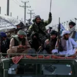 Taliban fighters in a vehcile in Afghanistan. Afghanistan Freedom Front (AFF) has attacked Taliban in Afghan provinces bordering Chitral.