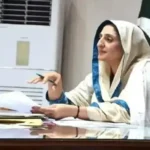 Deputy Speaker Suriya Bibi chairs a meeting in Peshawar.