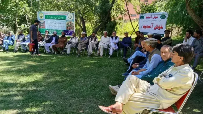 Farmers in Booni Upper Chitral modern technology and Agri production.