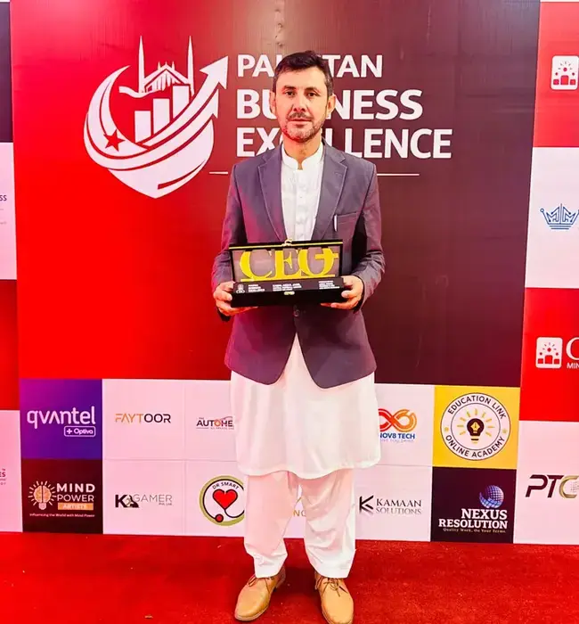 Kamal Abdul Jamil, CEO Chitral Football League, gets award
