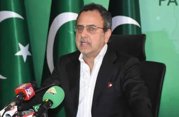 Power minister Owais Ahmed Khan Leghari speaks in Senate