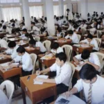 Students sit matric or SSC exam